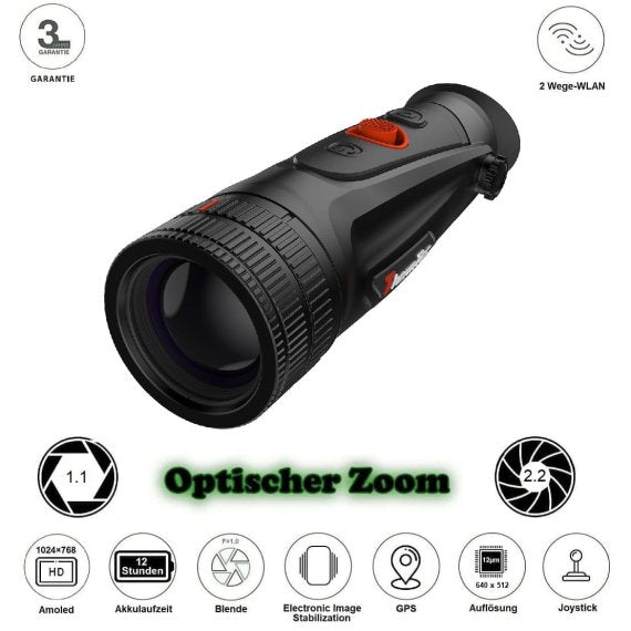 ThermTec Cyclops 640D Wärmebildgerät mit Zoom - 640x512px NETD 25mK Sensor - BoarBrothers