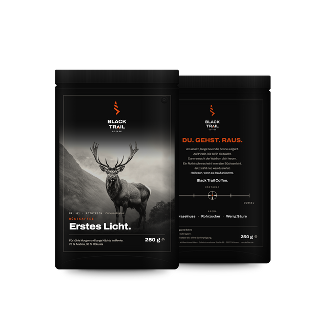 BLACKTRAIL Nr. 01 Erstes Licht – Jagdkaffee, ganze Bohne