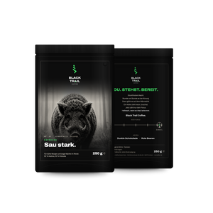BLACKTRAIL Nr. 02 Sau Stark – Espresso Jagdkaffee, ganze Bohne